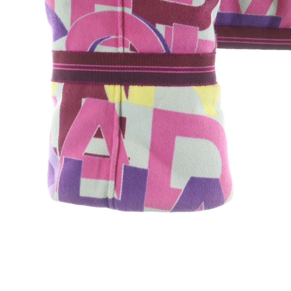 Chanel CC Logo All Over Pattern Jacket Multicolor Cotton — view 4