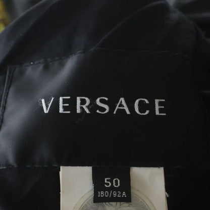 Versace Medusa Reversible Down Jacket Black Yellow — view 6