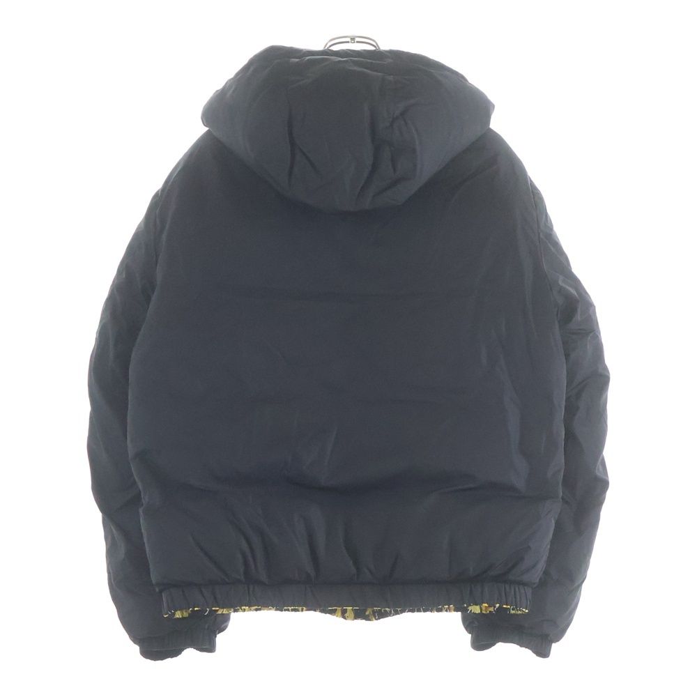 Versace Medusa Reversible Down Jacket Black Yellow — view 2