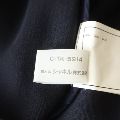 Chanel Coco Button Wool Culottes Navy Loafer — view 8