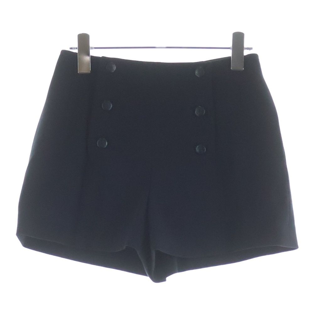 Chanel Coco Button Wool Culottes Navy Loafer