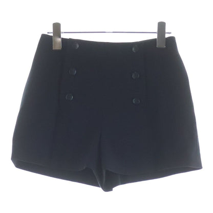 Chanel Coco Button Wool Culottes Navy Loafer