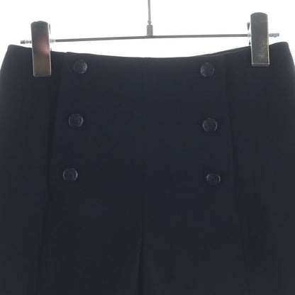 Chanel Coco Button Wool Culottes Navy Loafer — view 3