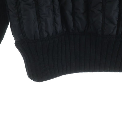 Moncler Maglione Tricot Cardigan Nylon Trim Jacket Black — view 4
