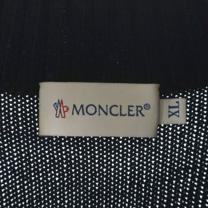 Moncler Maglione Tricot Cardigan Nylon Trim Jacket Black — view 7