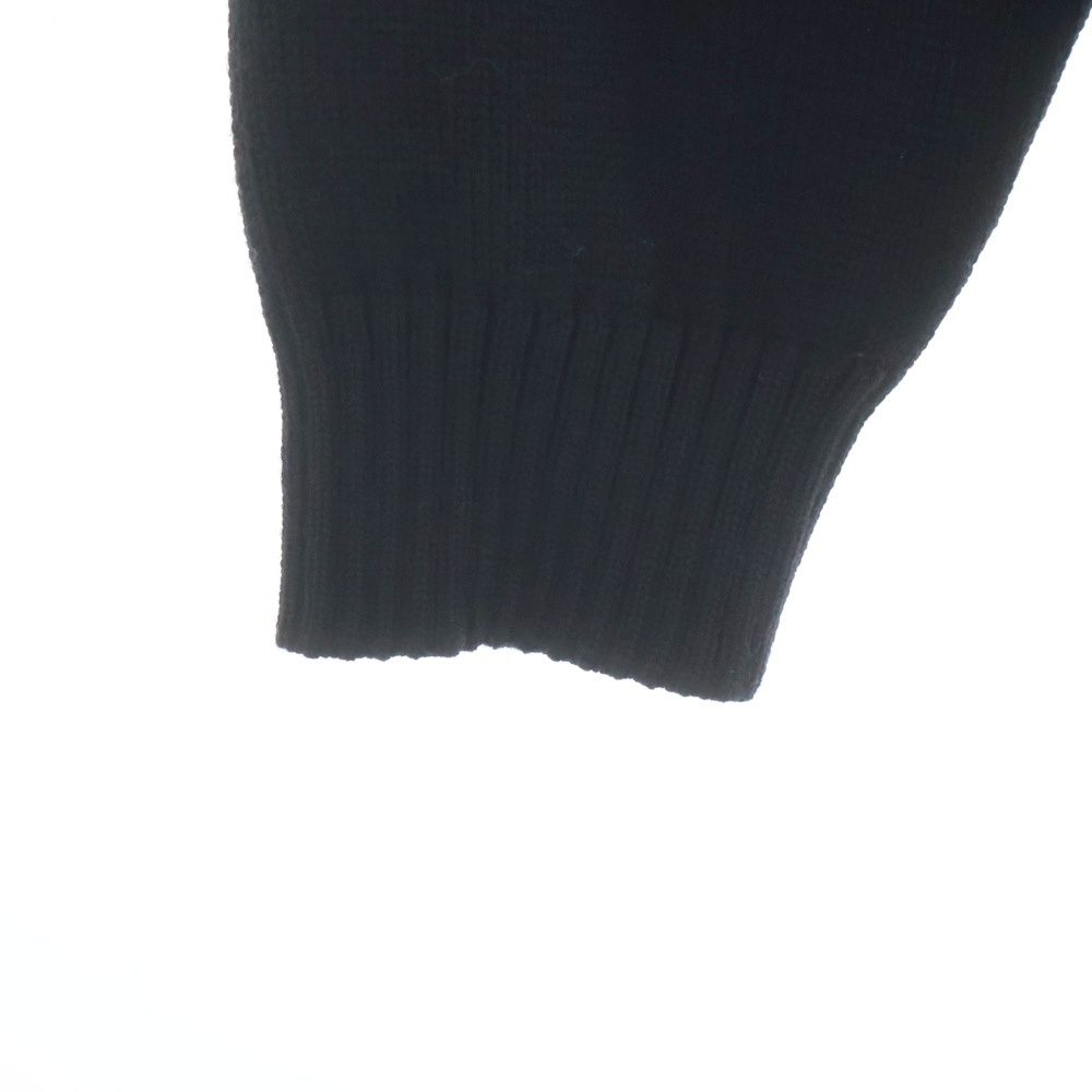 Moncler Maglione Tricot Cardigan Nylon Trim Jacket Black — view 3