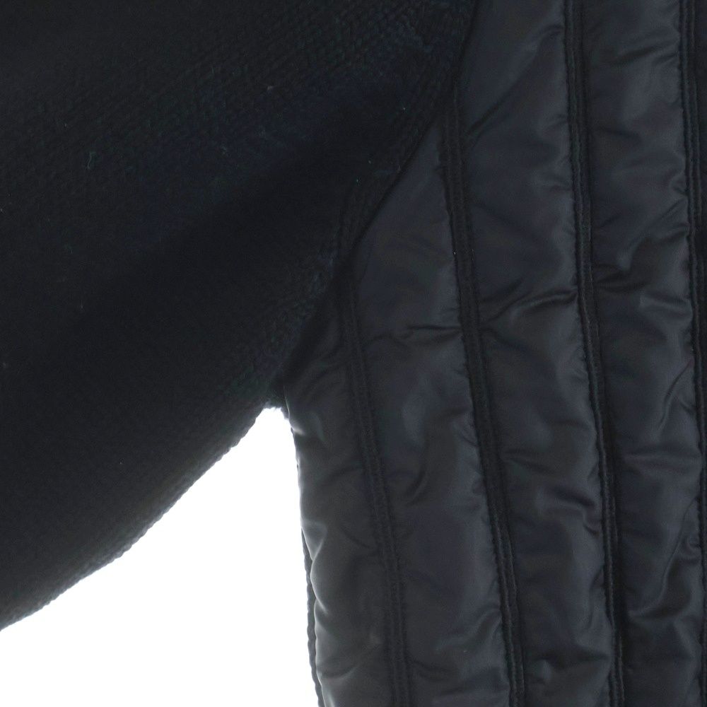 Moncler Maglione Tricot Cardigan Nylon Trim Jacket Black — view 5
