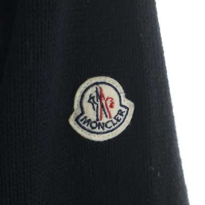 Moncler Maglione Tricot Cardigan Nylon Trim Jacket Black — view 6