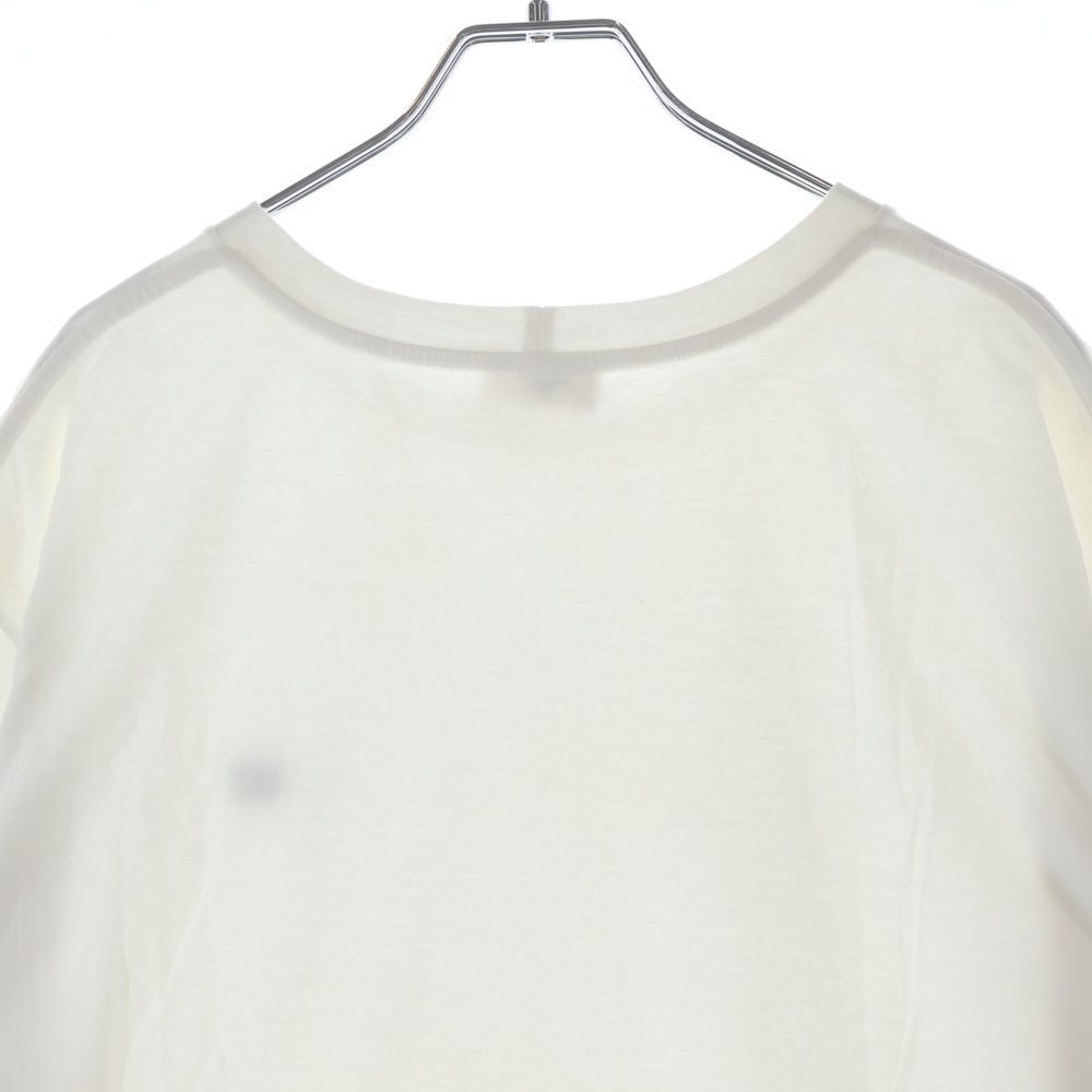Celine Triomphe One Point Logo Embroidery Crew Neck Short Sleeve T-Shirt Cotton — view 4