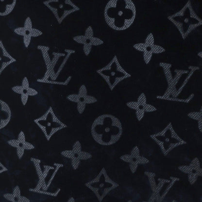 Louis Vuitton Monogram Bree Velour Denim Pants Jeans Navy Frv — view 5