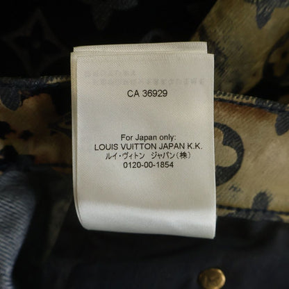 Louis Vuitton Monogram Bree Velour Denim Pants Jeans Navy Frv — view 8