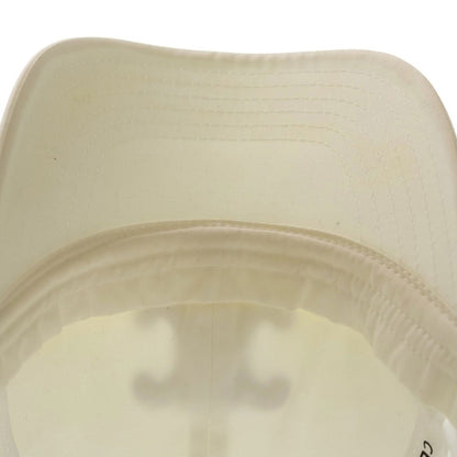 Celine Triomphe Patch Logo Cotton 6 Panel Baseball Cap Hat White — view 6