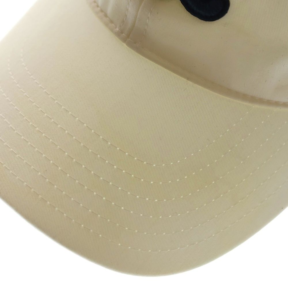 Celine Triomphe Patch Logo Cotton 6 Panel Baseball Cap Hat White — view 5