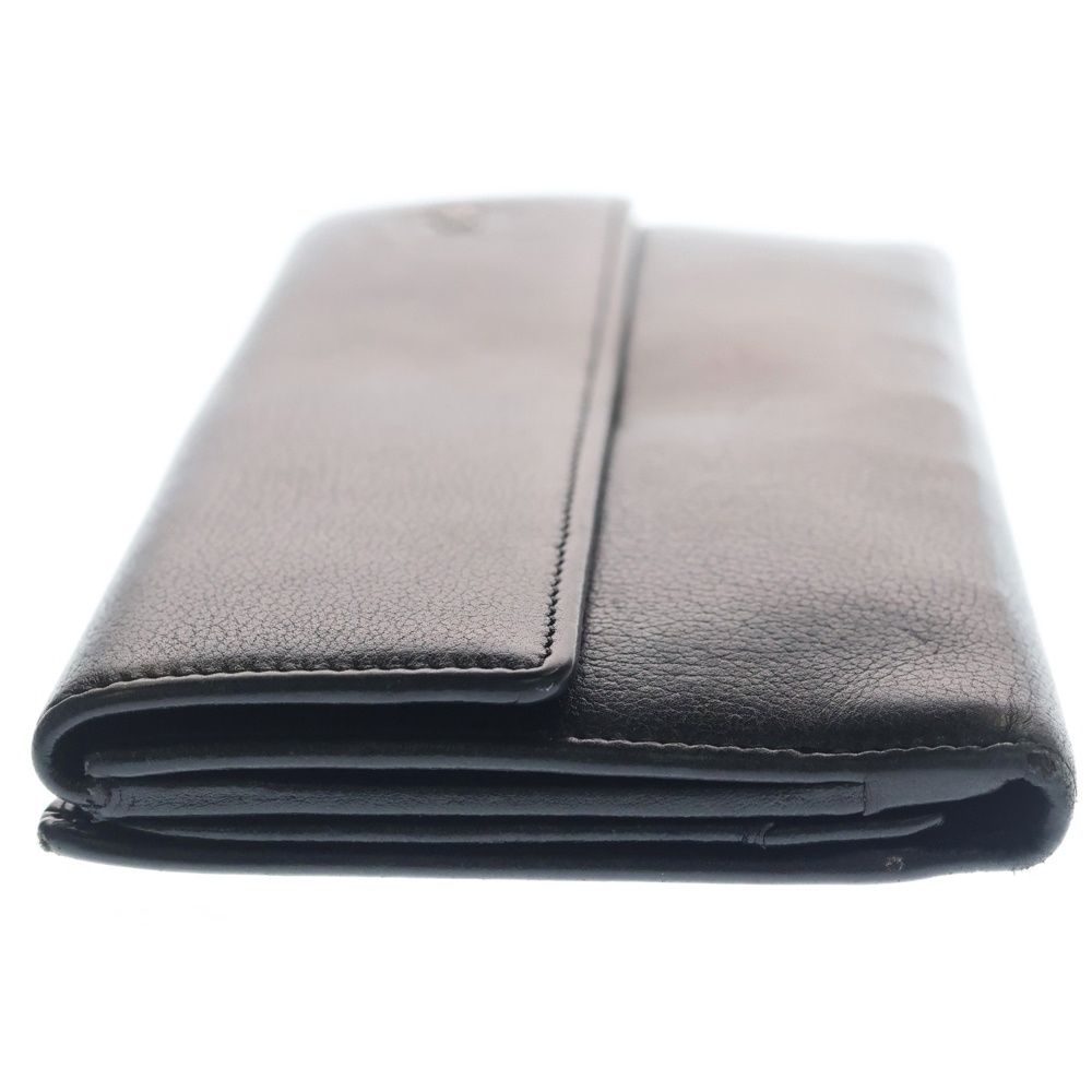 Chanel Camellia CC Logo Leather Wallet Black — view 3