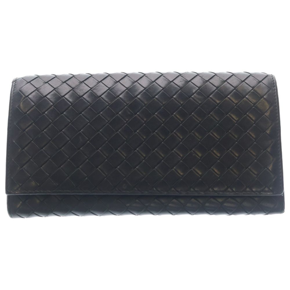 Bottega Veneta Intrecciato Leather Wallet Black