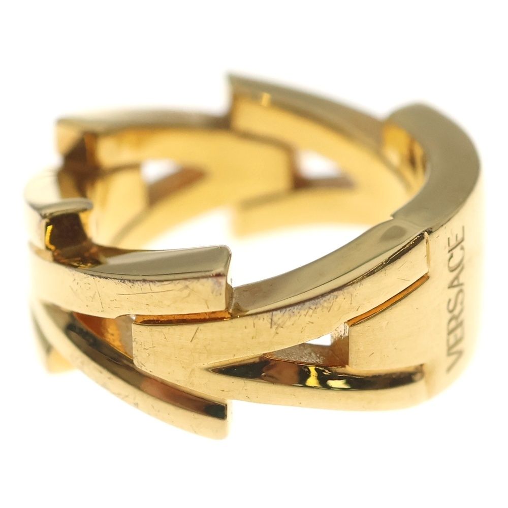 Versace Chain Ring Logo Gold — view 3