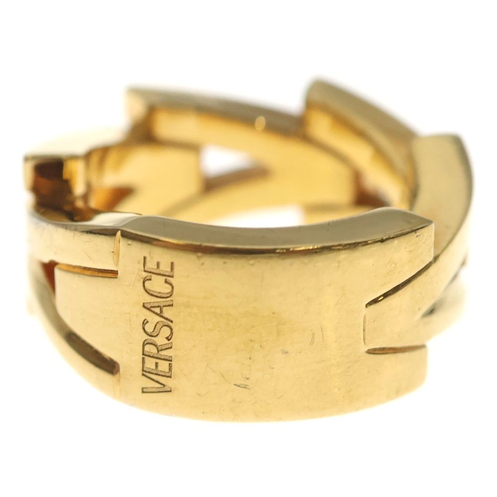 Versace Chain Ring Logo Gold