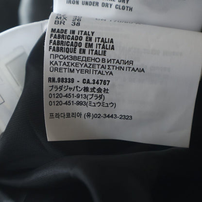 Miu Miu Long Coat Black 40 — view 8