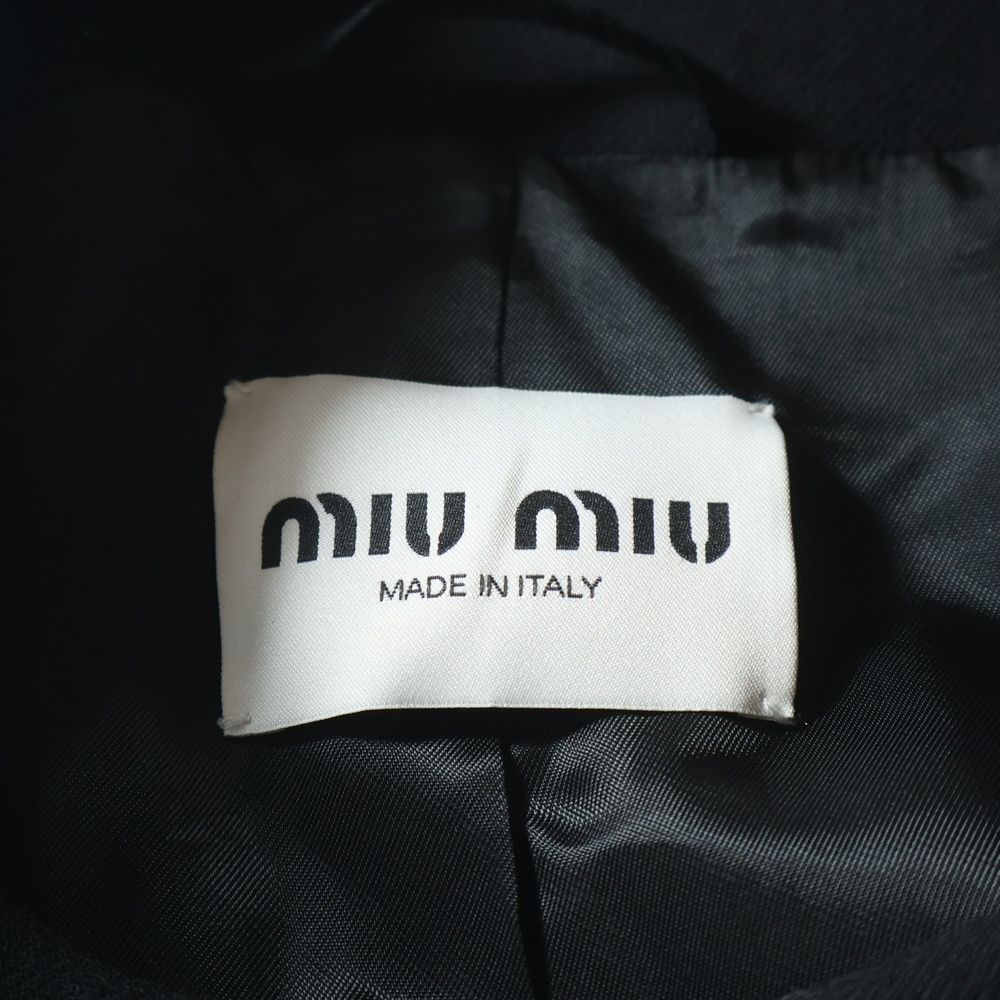Miu Miu Long Coat Black 40 — view 6
