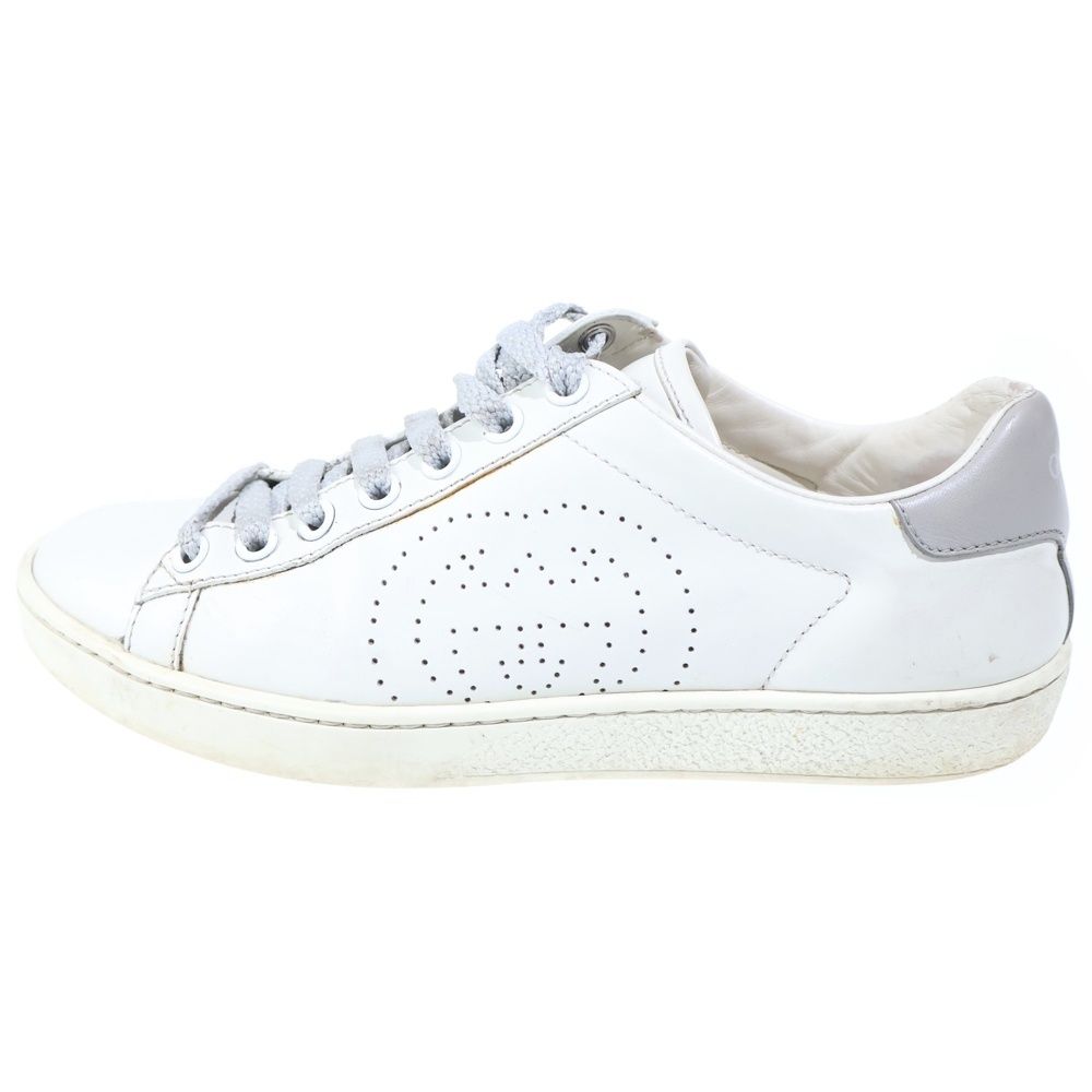 Gucci Interlocking Leather Sneakers White