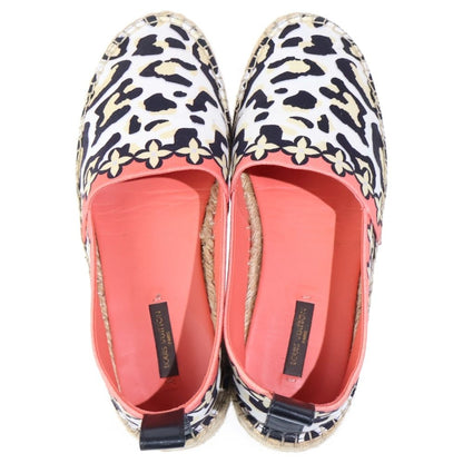 Louis Vuitton Jungle Flat Espadrille Canvas Slip on White Orange — view 4