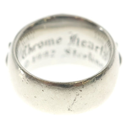 Chrome Hearts Flrl Crs P Dia Floral Black Sling Pave Diamond Silver Ring — view 2