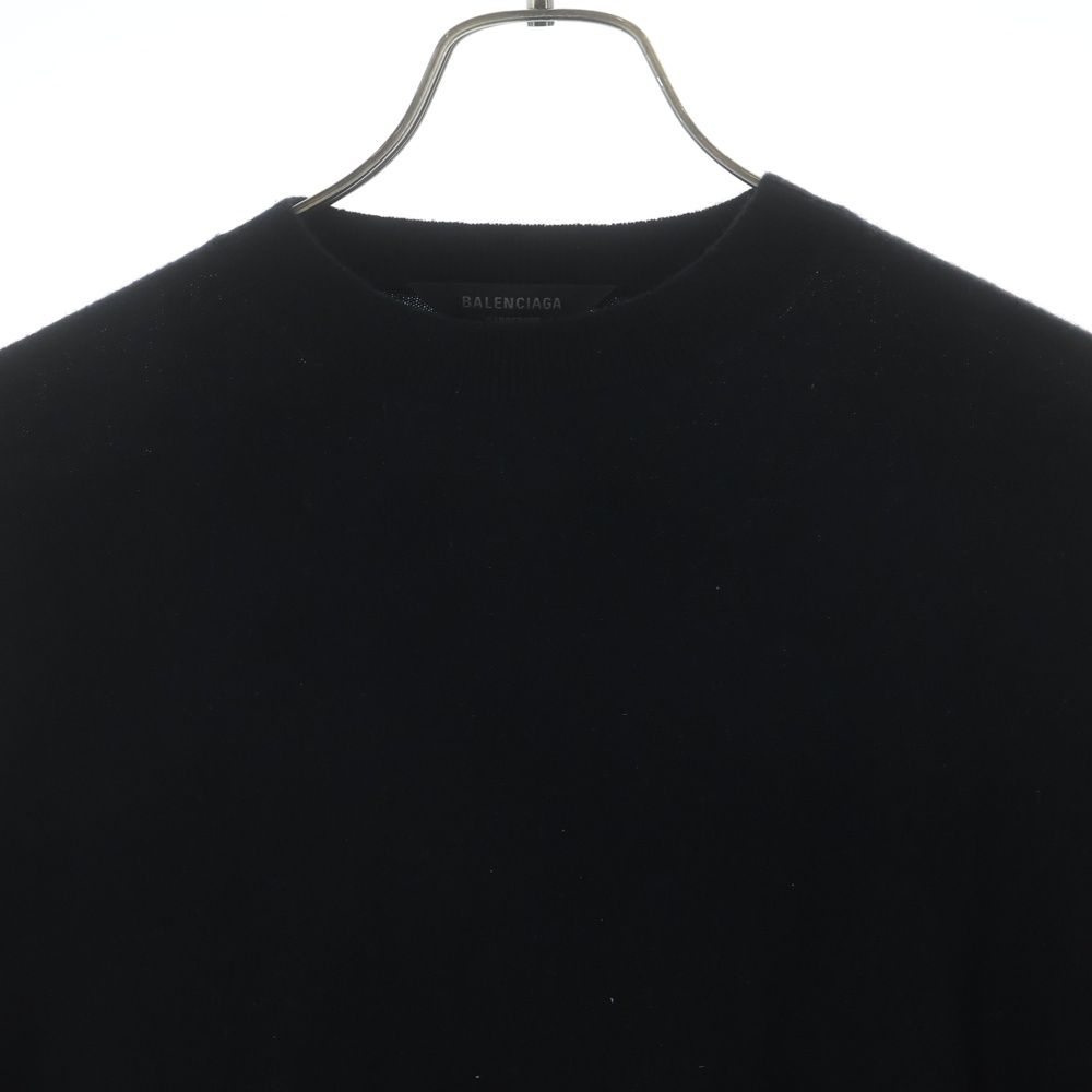 Balenciaga Double Face Wool Knit Sweater Black — view 3
