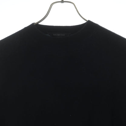 Balenciaga Double Face Wool Knit Sweater Black — view 3