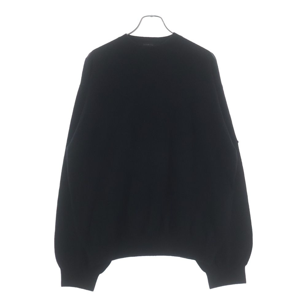 Balenciaga Double Face Wool Knit Sweater Black