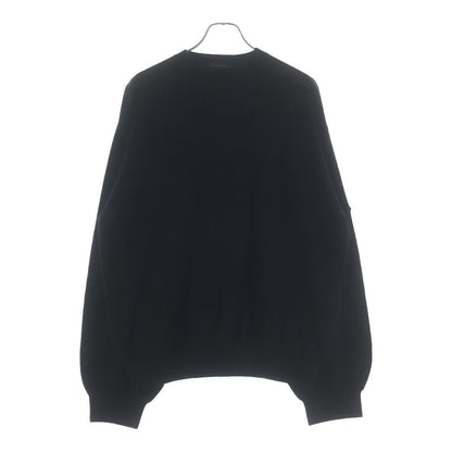 Balenciaga Double Face Wool Knit Sweater Black