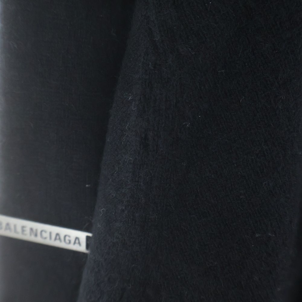 Balenciaga Double Face Wool Knit Sweater Black — view 6