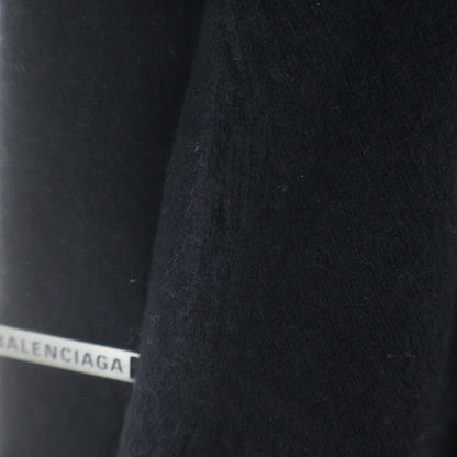 Balenciaga Double Face Wool Knit Sweater Black — view 6