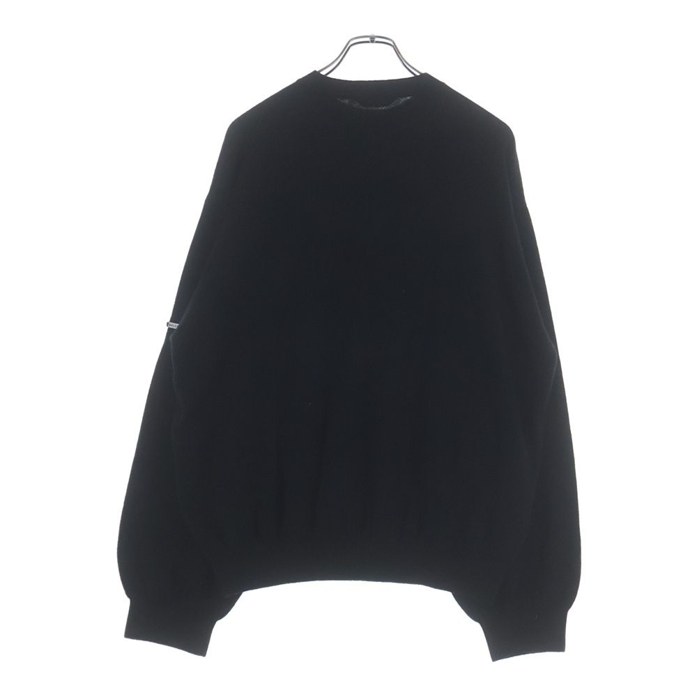 Balenciaga Double Face Wool Knit Sweater Black — view 2