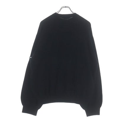 Balenciaga Double Face Wool Knit Sweater Black — view 2