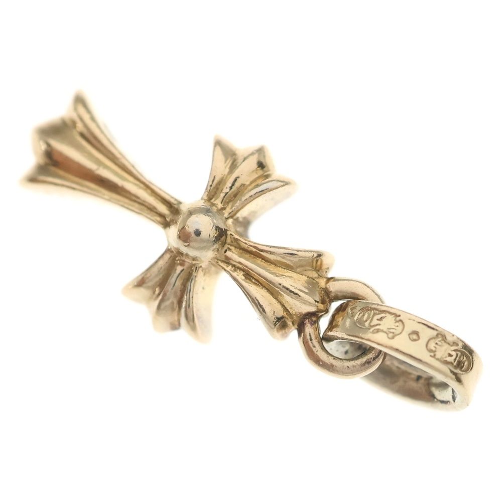 Chrome Hearts 22k Crs Baby Fat Cross Pendant Top Gold — view 6
