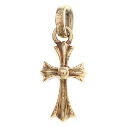 Chrome Hearts 22k Crs Baby Fat Cross Pendant Top Gold — view 2