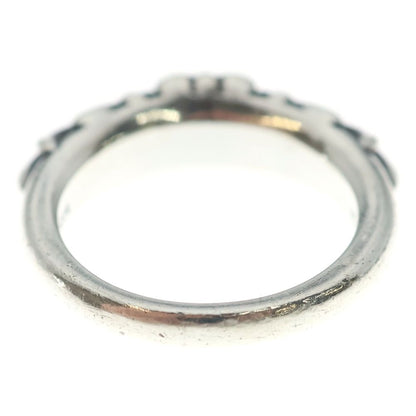 Chrome Hearts Baby Classic Floral Black Sling Silver Ring — view 2