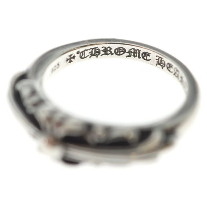 Chrome Hearts Baby Classic Floral Black Sling Silver Ring — view 5