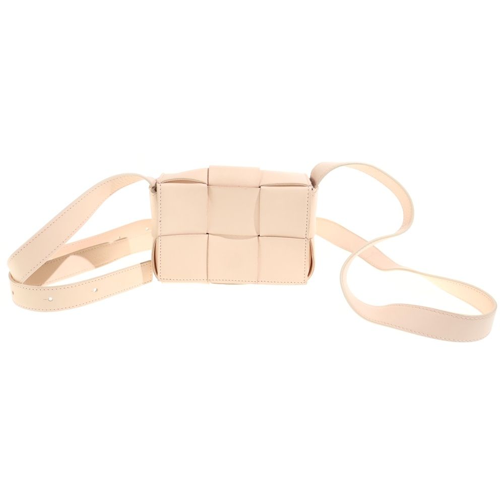 Bottega Veneta Cassette Candy Mini Shoulder Bag Beige Leather