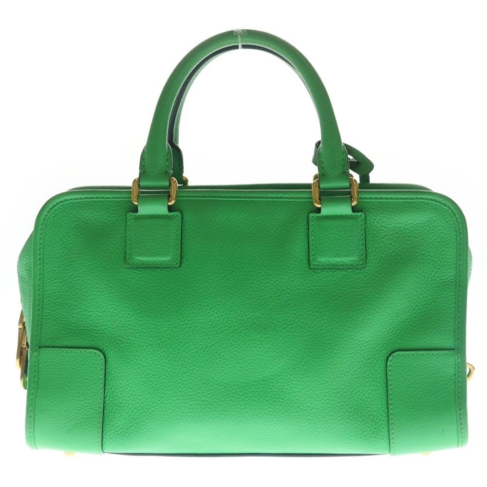 Loewe Amazona 28 Limited Edition Boston Bag Green Leather Gold — view 2