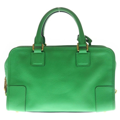 Loewe Amazona 28 Limited Edition Boston Bag Green Leather Gold — view 2
