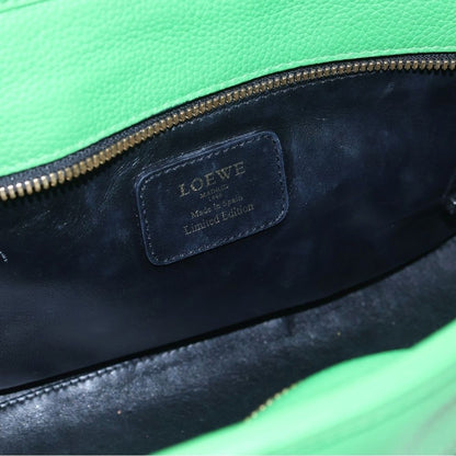 Loewe Amazona 28 Limited Edition Boston Bag Green Leather Gold — view 4