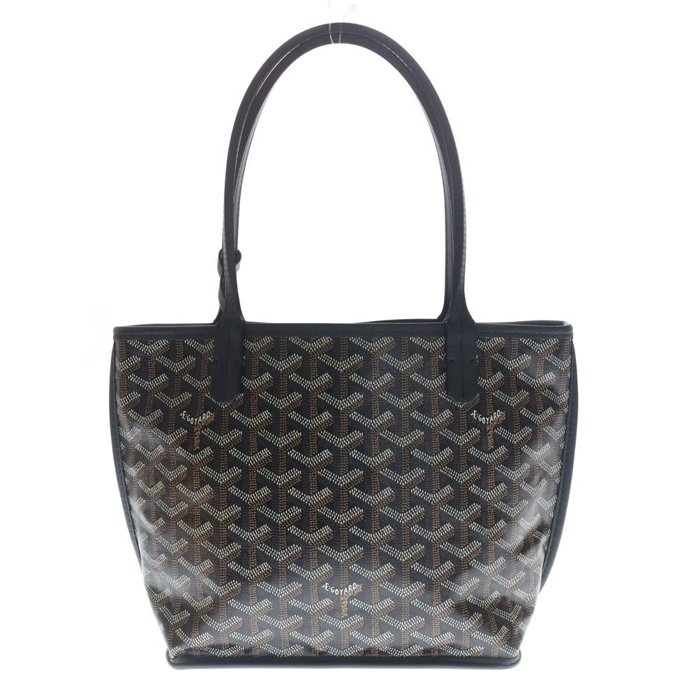 Goyard Anjou Mini Reversible Mini Bag Tote Back Black Leather