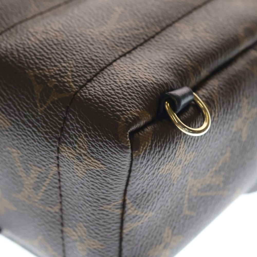 Louis Vuitton Palm Springs Mini Leather Backpack Gold Brown — view 5