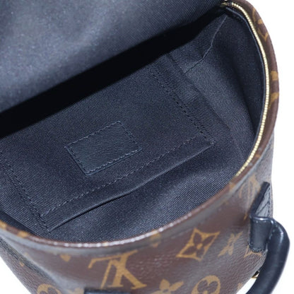 Louis Vuitton Palm Springs Mini Leather Backpack Gold Brown — view 4