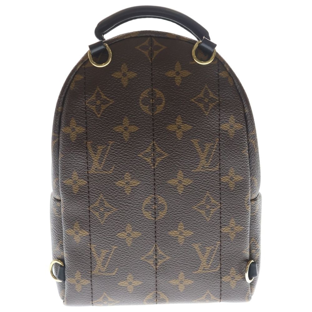 Louis Vuitton Palm Springs Mini Leather Backpack Gold Brown — view 2
