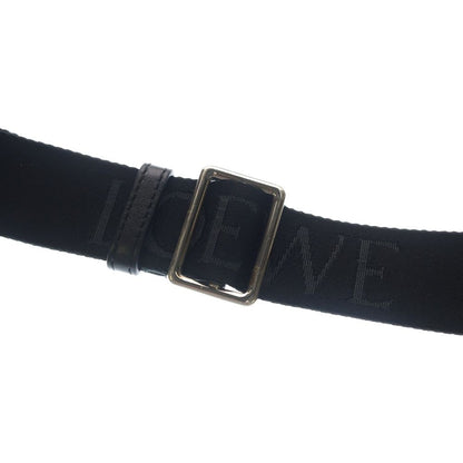 Loewe Convertible Sling Waist Bag Black Leather Silver — view 5