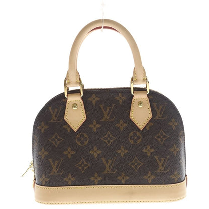 Louis Vuitton Monogram Alma BB 2-Way Shoulder Bag Brown Leather Gold — view 2
