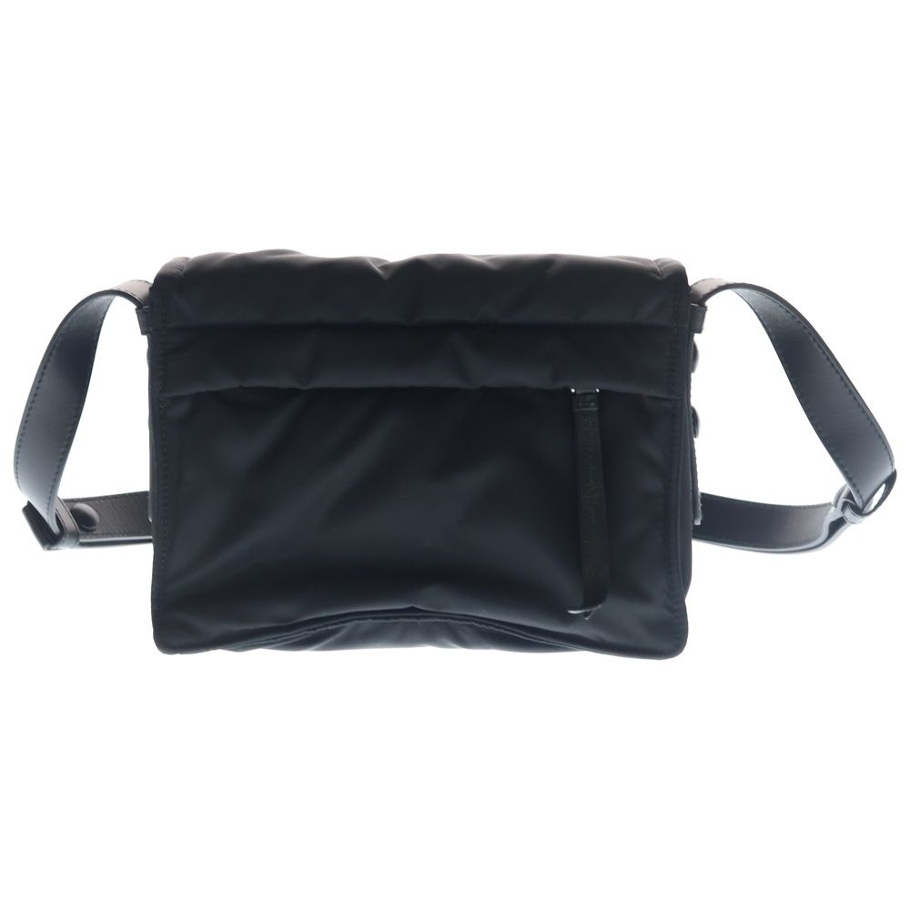 Prada Small Padded Re-Nylon Shoulder Bag Black Leather Nylon — view 2