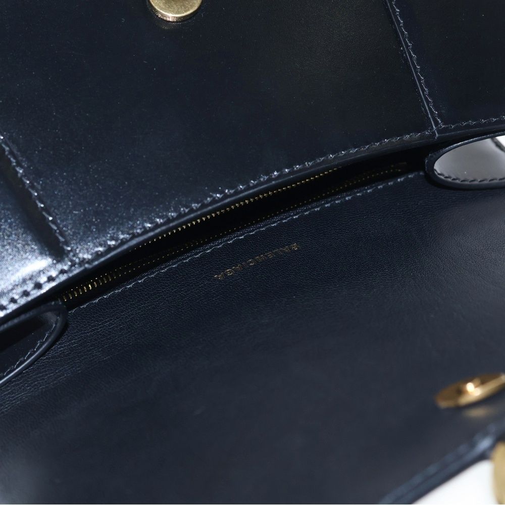 Balenciaga Hourglass Small 2-Way Shoulder Bag Black Leather Gold — view 4
